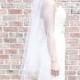 Isabelle** Single Tier Waltz Length Veil, Wedding Veil, Bridal Veill, Bridal Illusion Tulle, Ivory Veil, White