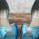 Wedding Shoes -- Pool Peep Toe Kitten Heel Wedding Shoes with Simple Rhinestone Adornment
