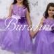 Flower Girl Dress - Many colors Flower Girl dresses, Sequin dress - Lilac, Dusty Rose White Communion dress (ets0155lc)