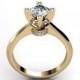14k yellow gold diamond engagement ring, bridal ring, wedding ring ER-1026-2