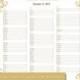 Printable Wedding Seating Chart Template Wedding Reception Seating "Diana" Gold DIY Wedding Template Instant Download Wedding Template