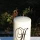 Wedding Unity Candle Vinyl Decal Set (1 Monogram/1 Date/2 Initials for Taper Candles) - CANDLES NOT INCLUDED - Couple - Bride Groom -