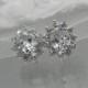 Crystal stud earring Posts Bridal Earrings Wedding  earrings Wedding jewelry Bridal Jewelry, Oval Crystal Stud earrings