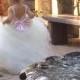 Flower Girl Dress - Lace Dress - Girls Lace Dress - Big Bow Dress - CAPRI DRESS "V-BACK" - Wedding Dress by Isabella Couture