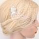 Art Deco Style Hair Pins Birdcage Veil - Wedding Veil Bird Cage Veil - Vintage Style Bridal Birdcage Veil - Bandeau Veil - Ivory Veil