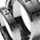 Men's Brushed Celtic Knot Inlay Tungsten Carbide Ring (8MM)