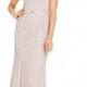 JS Collections Illusion Lace Column Gown