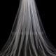 Scattered Crystal Bridal Veil in Chapel Length, OTHER SIZES AVAILABLE, White Diamond Ivory Wedding Veil, Style 2010 'Rebecca'