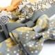 Toddler bowtie in gray and yellow -- boys birthday bow tie--ring bearer bow tie