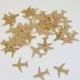 Airplane Stickers 48 Itty bitty Paper Hand Punched Planes Brown Kraft Gummed Adhesive Free Shipping