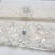Wedding Garter Set - Something blue, Wedding Bridal Garter, Lace Garter, Ivory lace with Swarovski rhinestone
