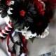 New Custom Zombie Bridal Bouquet Set, Walking Dead Bridal Flowers, 13 pce