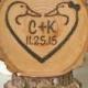 Rustic Wedding Cake Topper Ducks Personalized Duck Wood Burned Country