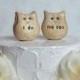 Owl wedding cake topper...Love bird owls that say i do, me too ... perfect for outdoor boho weddings