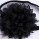 Black Baby Headband, Black Chiffon Flower Headband, Flower Girl Headband, Wedding Headband, Black Headband, Black Toddler Headband