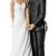 Wedding Bliss African American Wedding Cake Topper Figurine - Custom Painted Hair Color Available - 707566