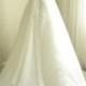 New Old Stock Vintage Bianchi White Tulle Deep "V" Back Sleeveless Wedding Gown Dress