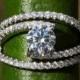 Diamond Engagement Ring - weddings - brides - Luxury -Swirly - unique - twist - Abstract - 14K - Bp034 - New
