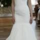 2015 Spring Mermaid Wedding Dresses With Beads Sheer Scoop Neck Bodice Cheap Chapel Train Isabelle Armstrong Bridal Gown Lace Applique Online with $131.73/Piece on Hjklp88's Store 