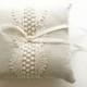Wedding Ring Pillow, Natural Linen, Ring Bearer Pillow