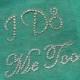 I Do and Me Too Rhinestone Shoe Stickers - Crystal Shoe Set - Bride and Groom Shoe Decals