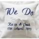 We Do ring pillow, Ring bearer pillow , wedding pillow , wedding ring pillow, Personalized  ring bearer pillow , embroidered pillow (BRP1)