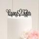 Wedding Cake Topper First Names with Heart Personalized with YOUR Names