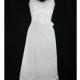 Pure White 50s Nightgown - Embroidery & Ribbon - Beautiful - Luxite - Deadstock - NWT - Honeymoon - Size 10 11 - Bust 37.5  41226-1