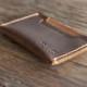 Sleeve Wallet PERSONALIZED WALLET - Leather Wallet DOUBLE Sleeve - Best Groomsmen Gifts - 009