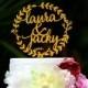 Wedding Cake Topper Monogram Mr and Mrs cake Topper Design Personalized with YOUR Last Name 083