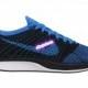 Unisex Nike Flyknit Racer Black/Blue Running Shoes 2015