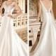 New Arrival Ivory Wedding Dresses With Beaded Sash Chapel Train Satin Button 2015 Vestidos De Novia Ball Gowns A-Line Bridal Gowns Wedding Online with $129.95/Piece on Hjklp88's Store 