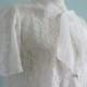 1960's Miss Elaine White Lace Dressing Gown/Robe size Small