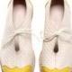 Sale 45% off - Oxford flat shoes - white and yellow oxford shoes - tie oxford shoes - Handmade by ImeldaShoes