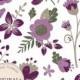 Premium Plum Floral Clipart & Flower Vectors - Plum Flowers, Vintage Flowers, Flower Clip Art, Vector Flowers