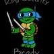 Boy's Ring Bearer Blue Ninja Turtle Cape,  Embroidered Ring Bearer Cape Personalized Wedding Photo Op