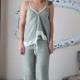 linen pajama camisole - CHARM - made to order
