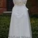 Ivory Lace Tulle Wedding Dress Champagne Beading Sash Open Back Wedding Gown