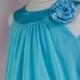 Flower Girl Dress, Aqua blue Party, Special Occasion, Easter, Flower Girl Dress (ets0160aq)