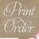Print Order