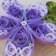 Purple Paper Hair Piece. Wedding , Bridal Hair Piece. Paper Flowers. Bride, Bridesmaid, Flower Girl. CUSTOM ORDERS Welcome.