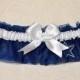 Wedding Keepsake Garter Handmade with Dallas Cowboys fabric LLCM Blue