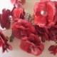 Red Metal Rose Bouquet With Stems