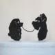 Wedding Cake Topper - Lady and the Tramp wedding cake topper