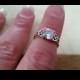 Vintage Sterling Silver Solvar Celtic Knot CZ Cubic Zircon Ring Ladies 1990s Engagement Ring Size 5.25 925