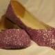 Wedding Shoes in LAVENDER~Unique Color~Glittered Shoes~CLEARANCE PRICED~Size Women's 10~Fast Shipping!