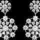 Snowflake Bridal earrings, Winter Wedding earrings, Rhinestone Snowflake earrings, Wedding jewelry, Bridesmaid earrings, Crystal earrings