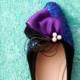 Pearls Beaded Peacock Feather Shoe Clips - Wedding Shoes Bridal Couture Engagement Party Bride Bridesmaid