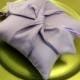 Knottie Style PET Ring Bearer Pillow...Made in your custom wedding colors...shown in all silver gray/lilac ring ties