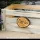 Wedding Card Box Program Crate Rustic Winter Wedding Decor (YOUR COLOR CHOICE)